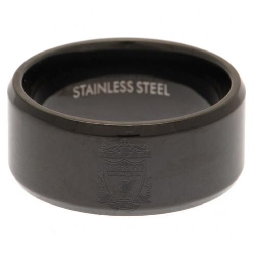 FC Liverpool prsten Black IP Ring Small