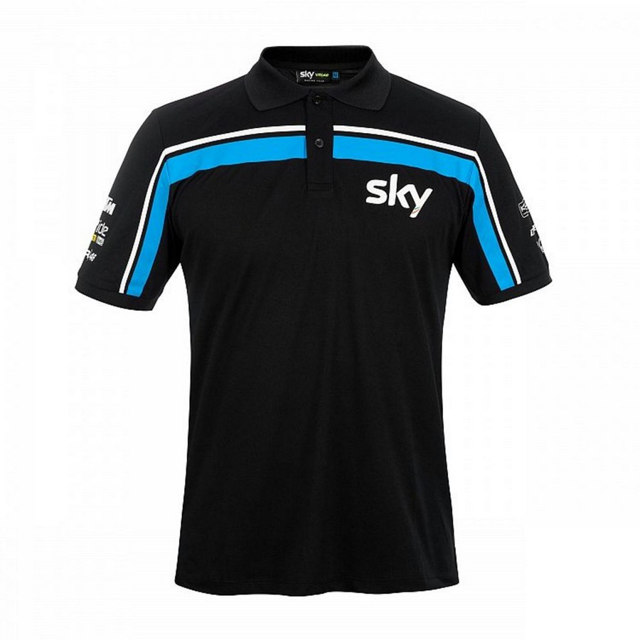 Valentino Rossi pánské polo tričko black Sky VR46 Racing Team