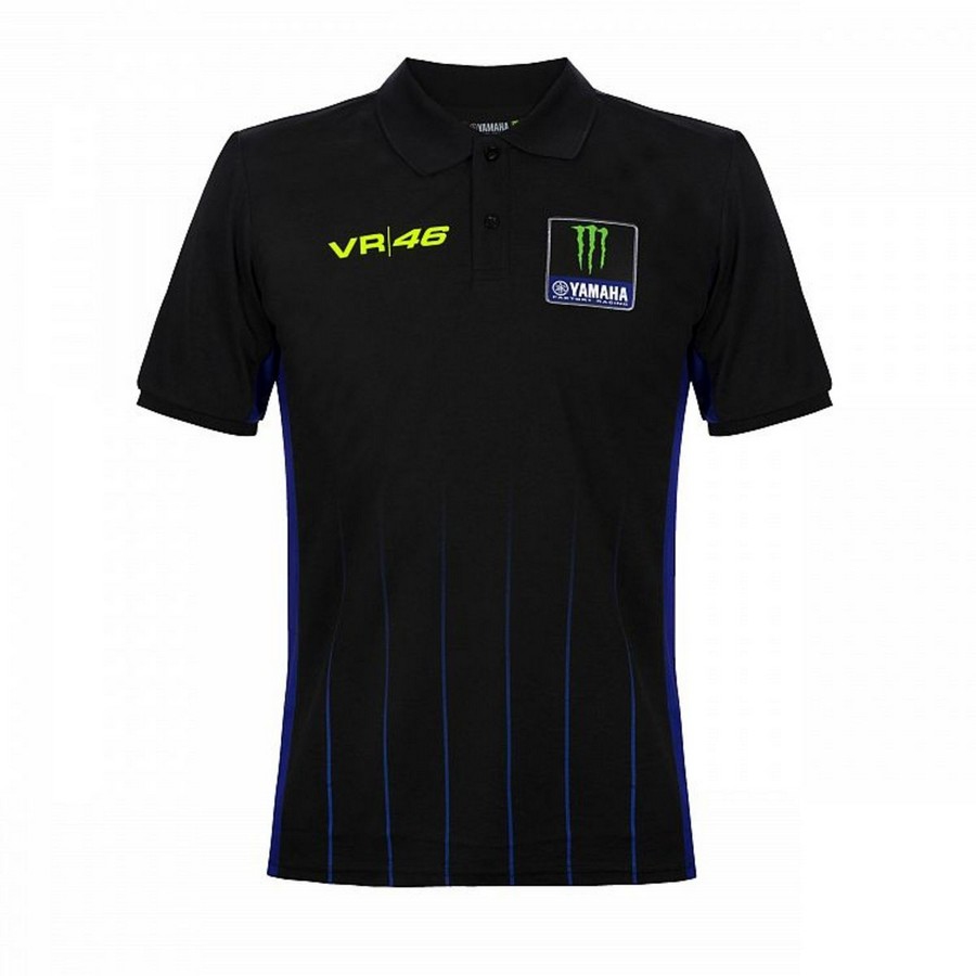 Valentino Rossi pánské polo tričko VR46 - Yamaha black 2019