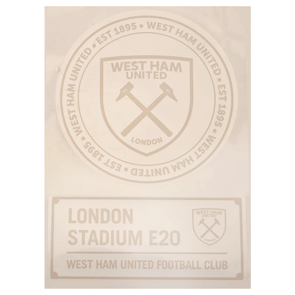 West Ham United samolepky 2pk A4 Car Decal