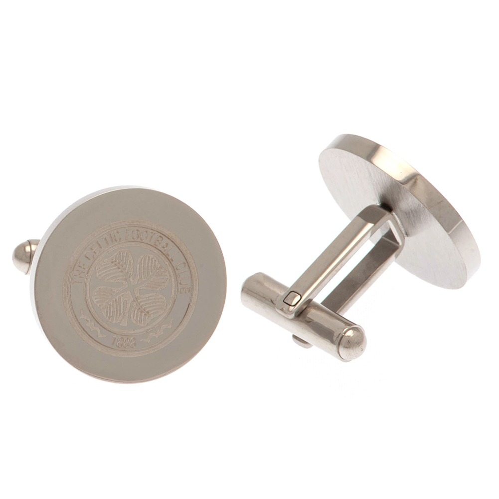 FC Celtic manžetové knoflíčky Stainless Steel Round Cufflinks