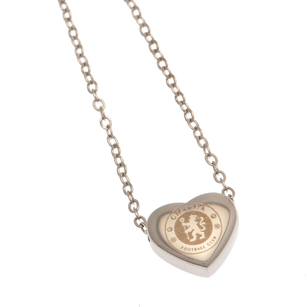 FC Chelsea přívěšek na krk Stainless Steel Heart Necklace