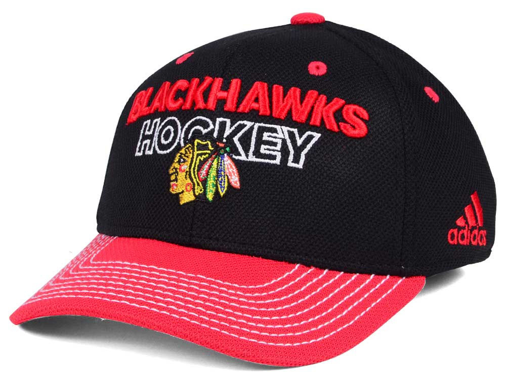 Chicago Blackhawks čepice baseballová kšiltovka adidas NHL Locker Room Structured Flex Cap