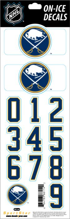 Buffalo Sabres samolepky na helmu Decals