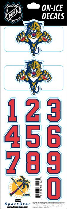Florida Panthers samolepky na helmu Decals