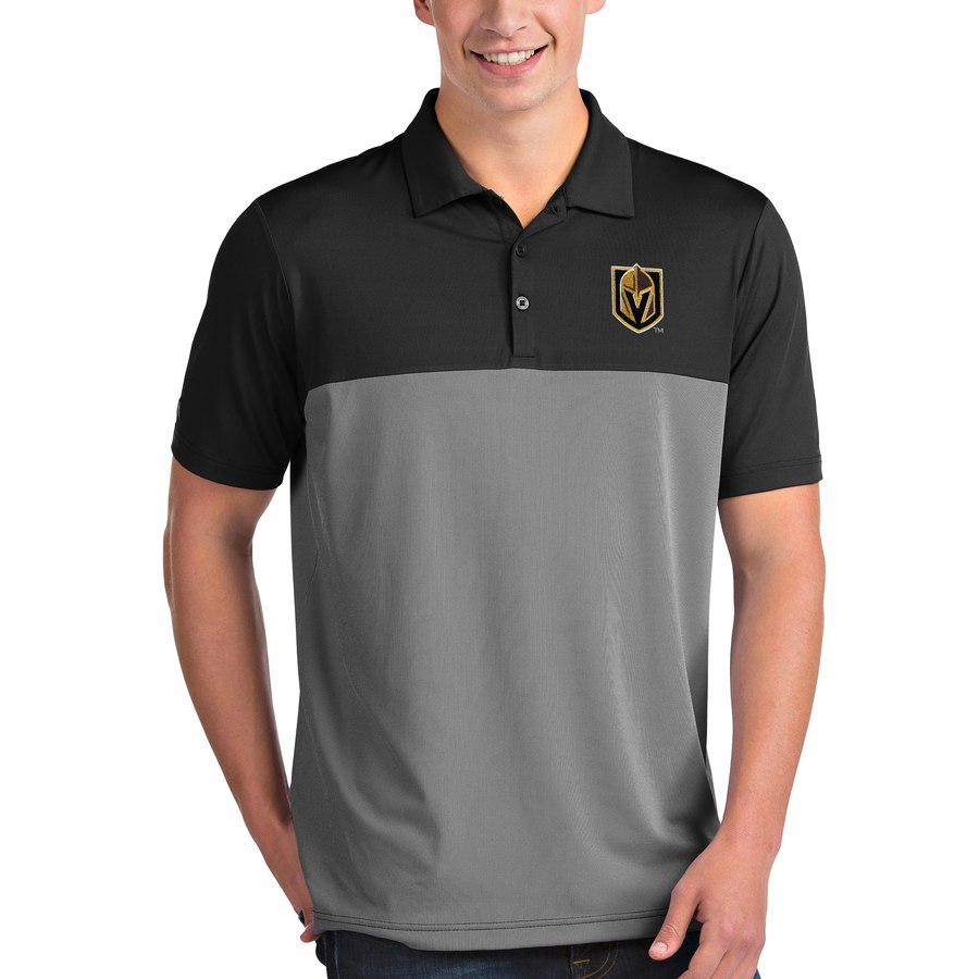 Vegas Golden Knights pánské polo tričko Antigua Venture Polo Black