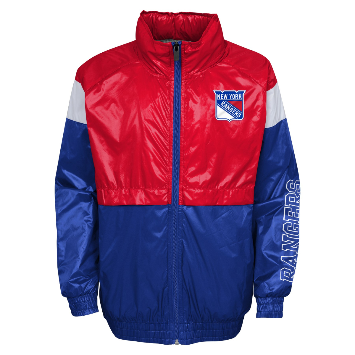 New York Rangers dětská bunda s kapucí Goal Line Stance Full-Zip Windbreaker