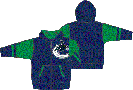 Vancouver Canucks dětská mikina s kapucí Faceoff Colorblocked Fleece Full-Zip