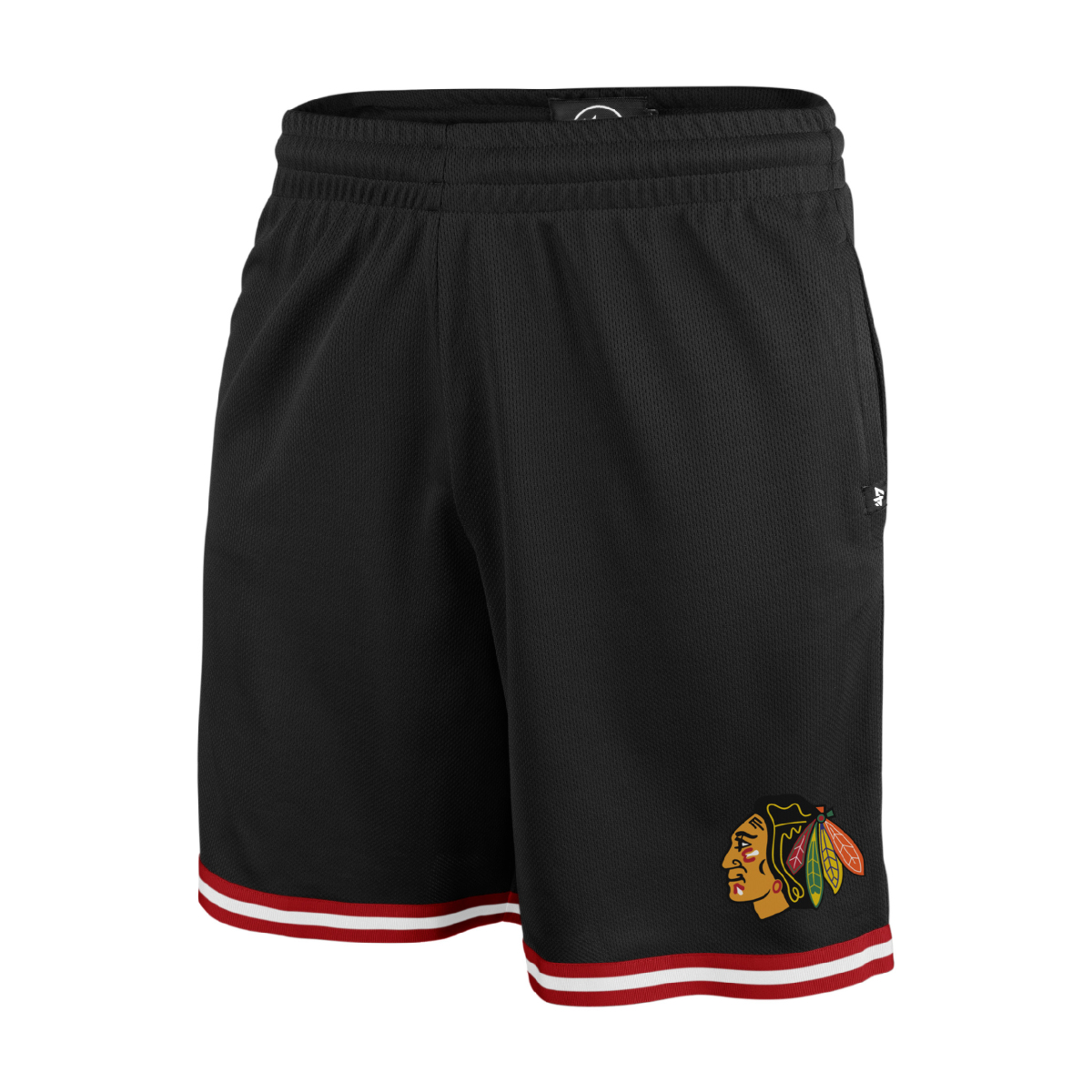 Chicago Blackhawks pánské kraťasy Back Court 47 GRAFTON Shorts NHL black