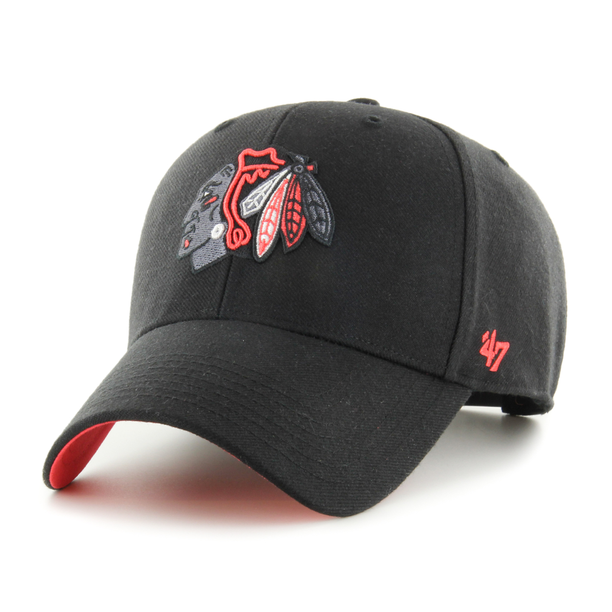 Chicago Blackhawks čepice baseballová kšiltovka Sure Shot Snapback 47 MVP NHL black