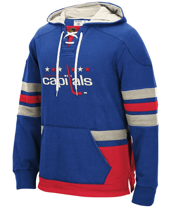 Washington Capitals pánská mikina s kapucí 2017 CCM Jersey Pullover Hoodie blue