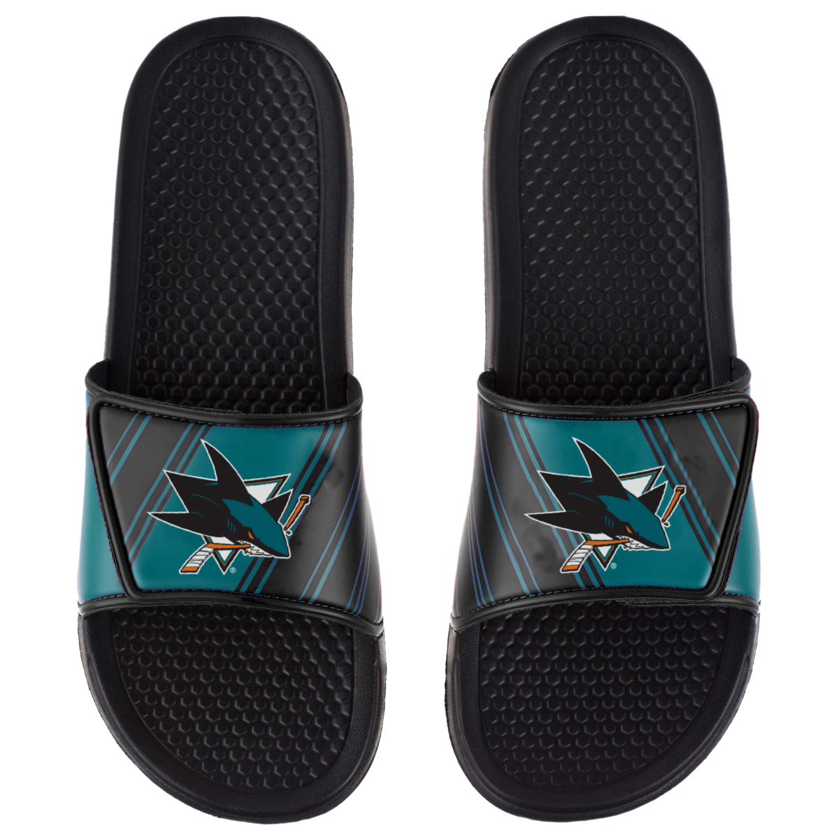 San Jose Sharks pánské pantofle Legacy Velcro Sport Slide Slipper