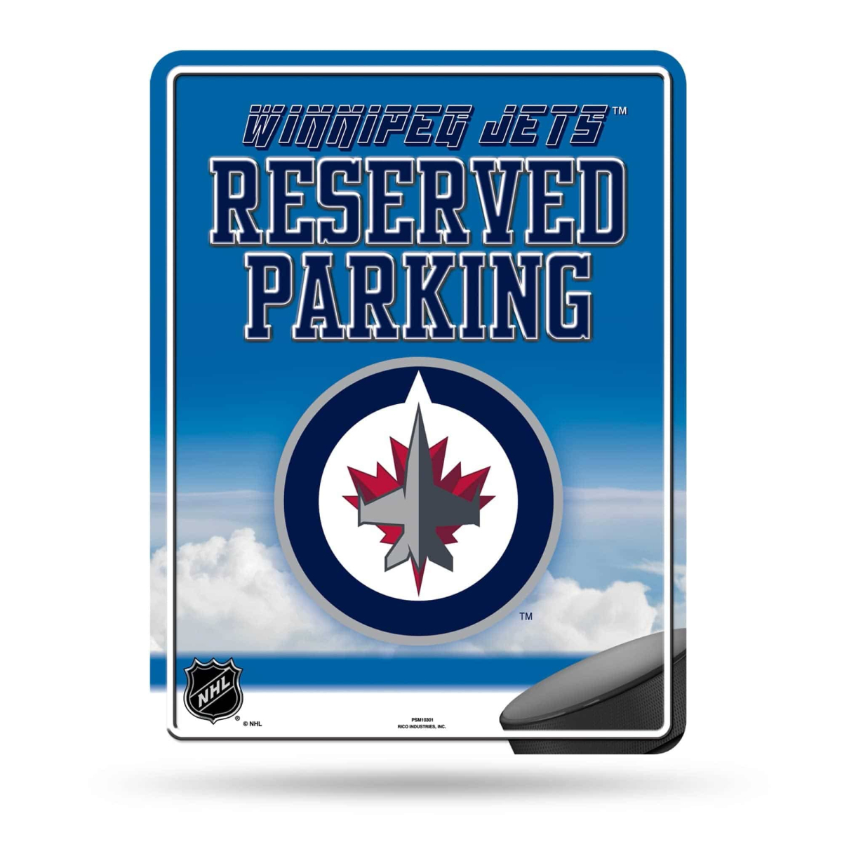 Winnipeg Jets cedule na zeď Auto Reserved Parking