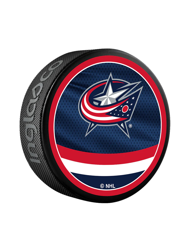 Columbus Blue Jackets puk Reverse Retro Jersey 2022 Souvenir Collector Hockey Puck