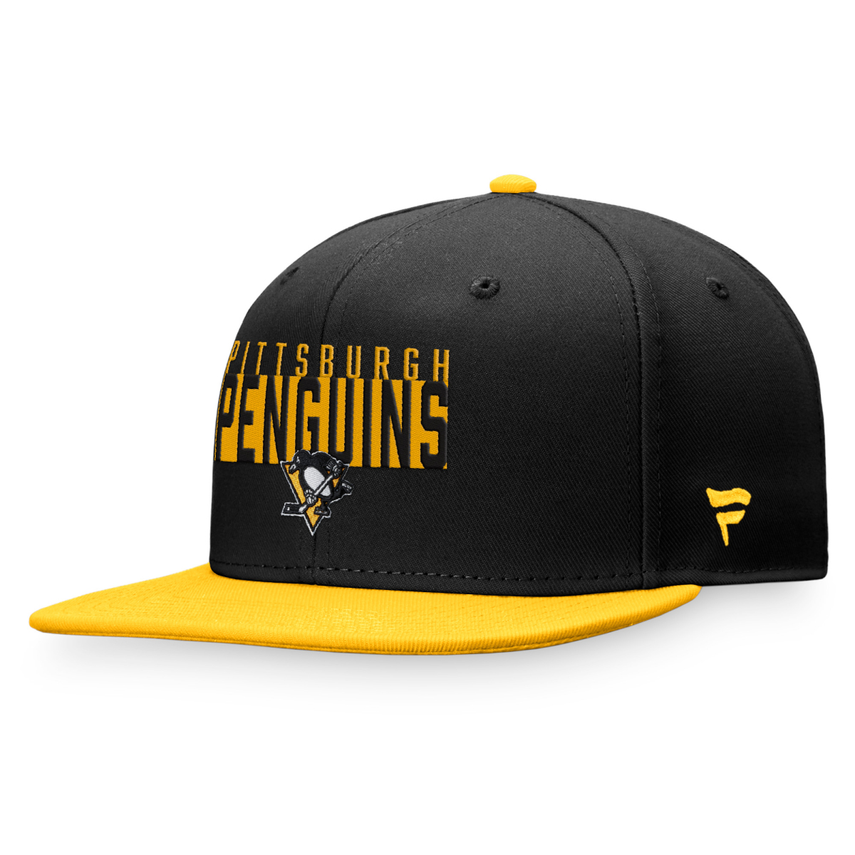 Pittsburgh Penguins čepice flat kšiltovka Fundamental Color Blocked Snapback