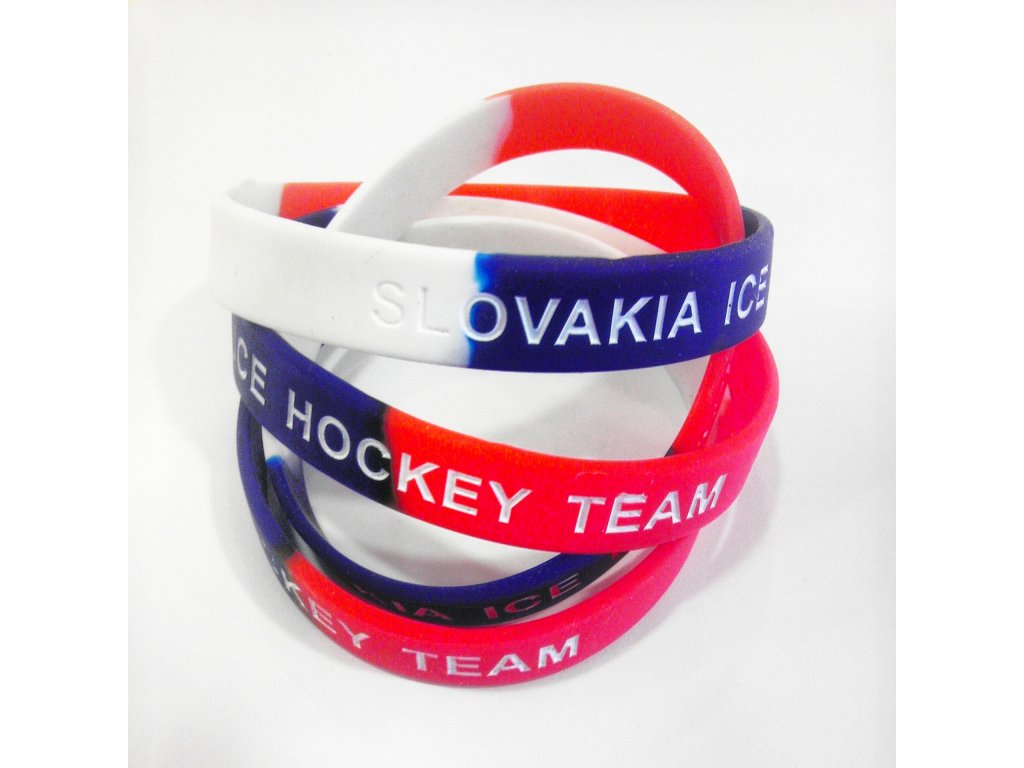 Hokejové reprezentace silikonový náramek Slovakia Ice Hockey Team