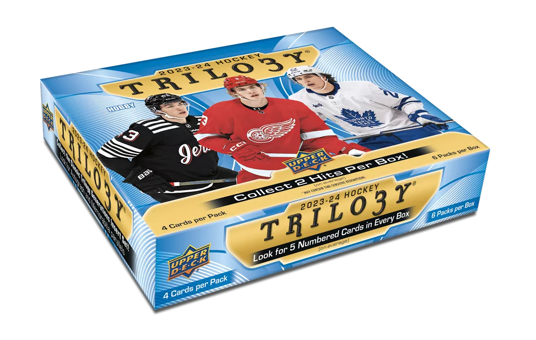 NHL boxy hokejové karty NHL 2023-24 Upper Deck Trilogy Hobby Box