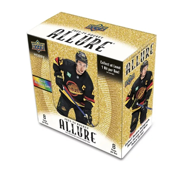 NHL boxy hokejové karty NHL 2023-24 Upper Deck Allure Hobby Box