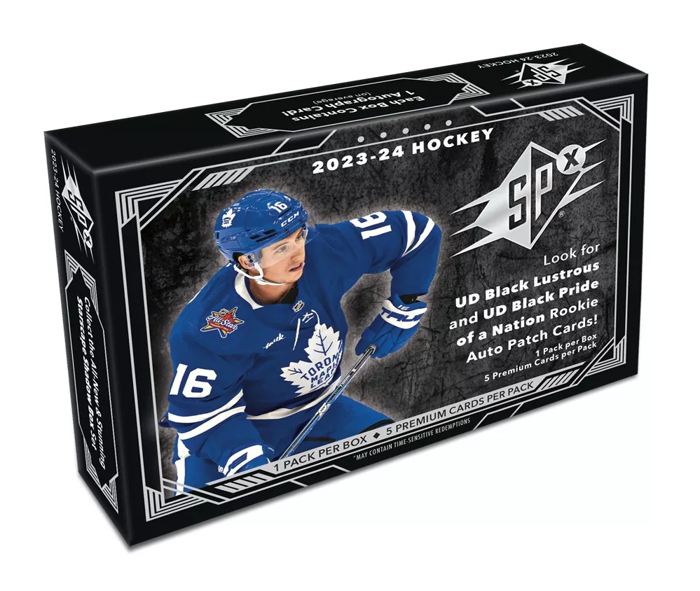 NHL boxy hokejové karty NHL 2023-24 Upper Deck SPx Hockey Hobby Box