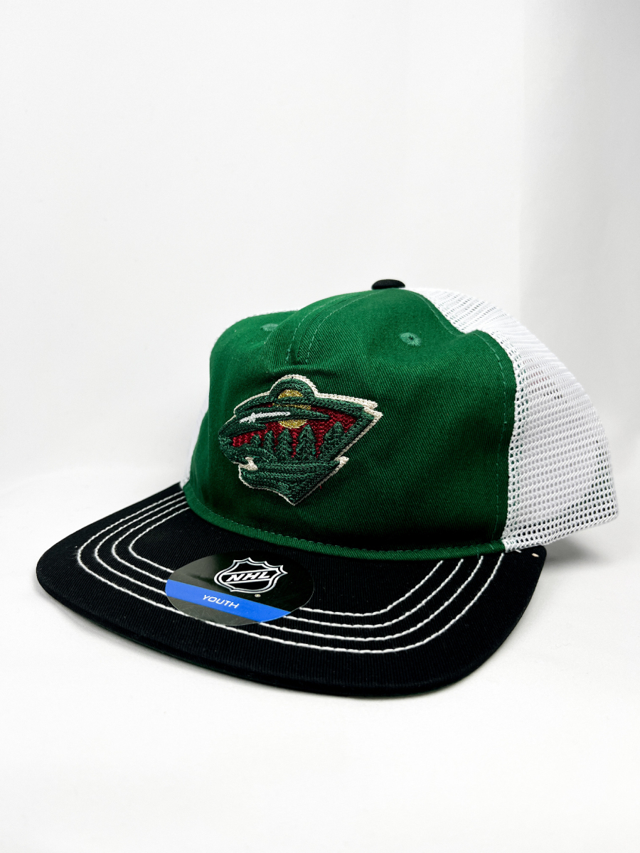Minnesota Wild dětská čepice flat kšiltovka Striped Meshback Flabrim
