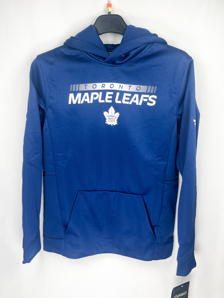Toronto Maple Leafs dětská mikina s kapucí Authentic Pro Hood Po Hoodie