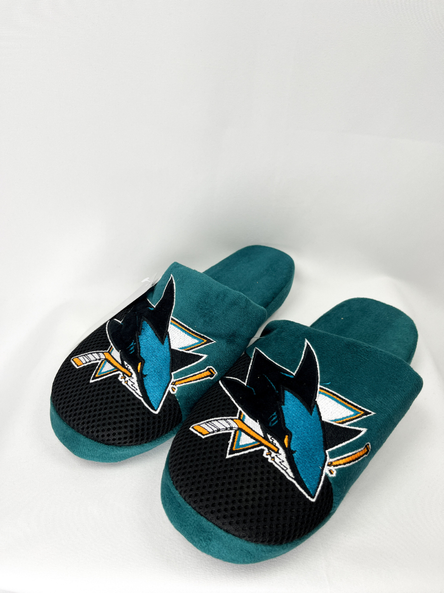 San Jose Sharks pánské pantofle Team Logo Staycation Slipper