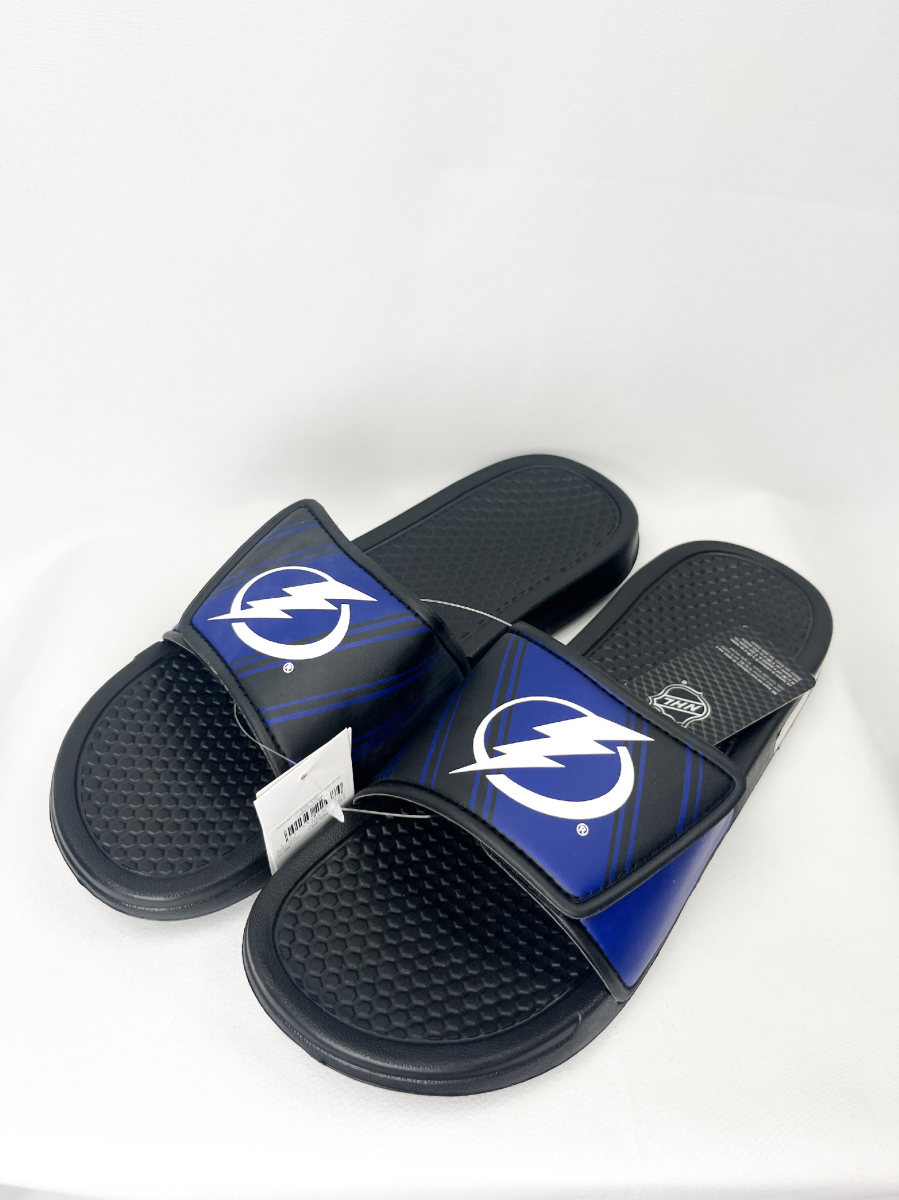 Tampa Bay Lightning pánské pantofle Legacy Velcro Sport Slide Slipper