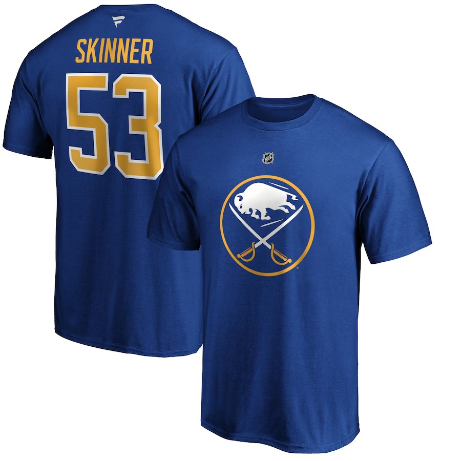 Buffalo Sabres pánské tričko Jeff Skinner #53 Stack Logo Name & Number