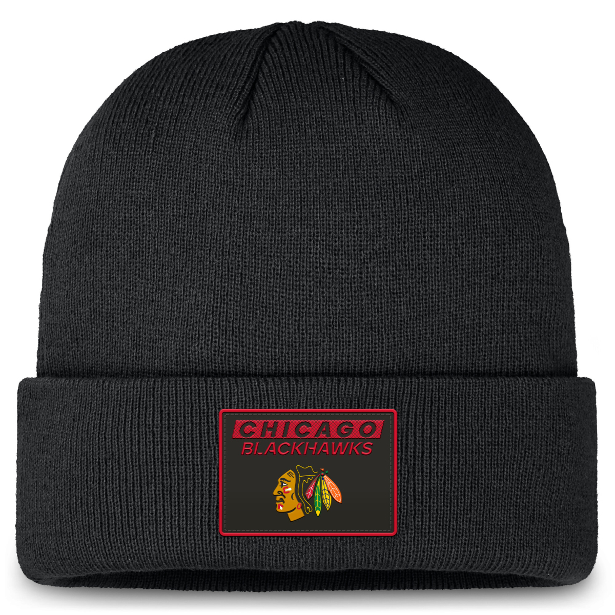 Chicago Blackhawks zimní čepice Authentic Pro Rink Prime Cuffed Beanie