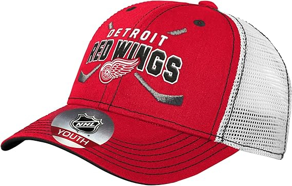 Detroit Red Wings čepice baseballová kšiltovka Lockup Meshback Adjustable