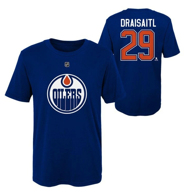Edmonton Oilers dětské tričko Leon Draisaitl #29 Flat Captains N&N Ctn Tee