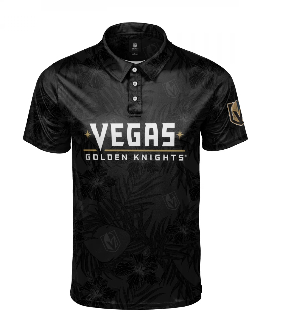 Vegas Golden Knights pánské polo tričko Floral Wordmark