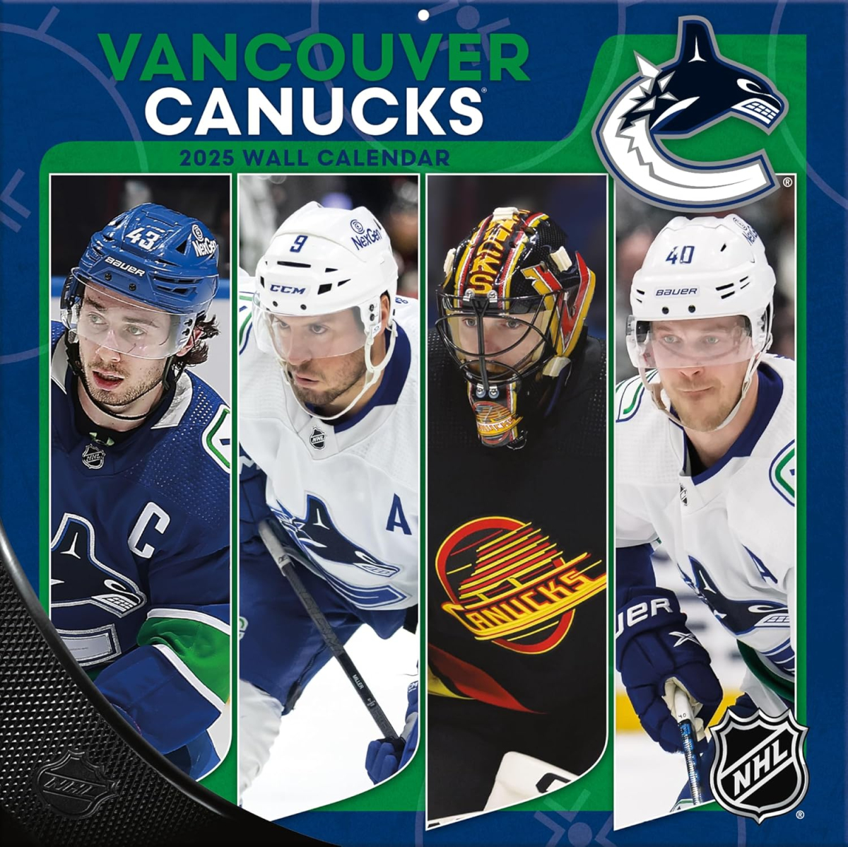 Vancouver Canucks kalendář 2025 Wall Calendar