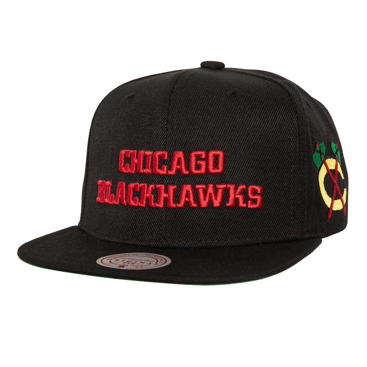 Chicago Blackhawks čepice flat kšiltovka NHL Triple Play Snapback