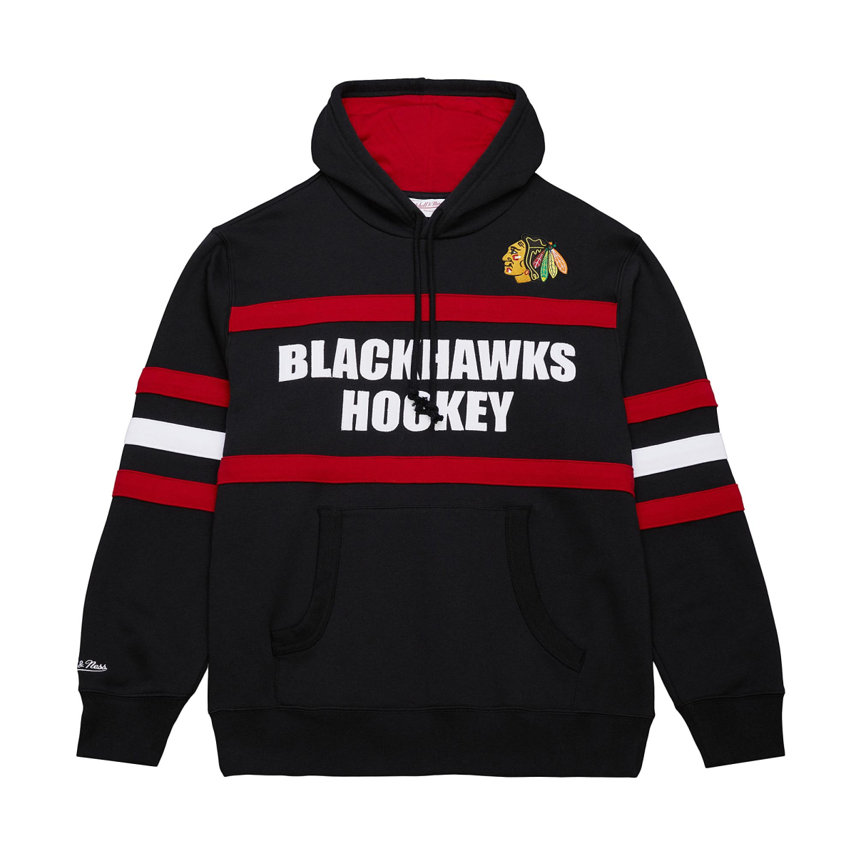 Chicago Blackhawks pánská mikina s kapucí Head Coach Hoodie Current Logo black