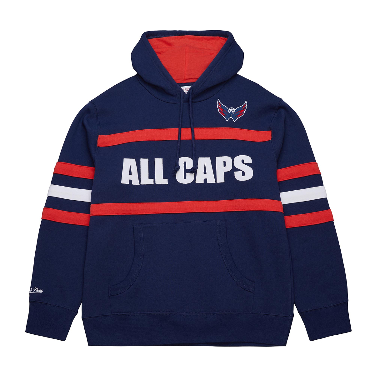 Washington Capitals pánská mikina s kapucí Head Coach Hoodie Current Logo blue