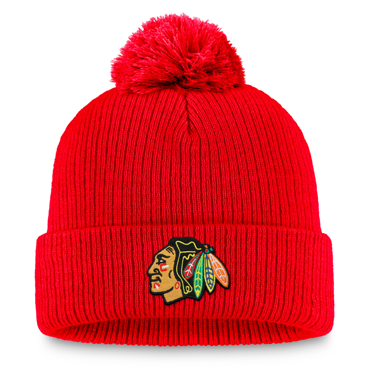Chicago Blackhawks zimní čepice A/CAP Beanie Cuff Pom