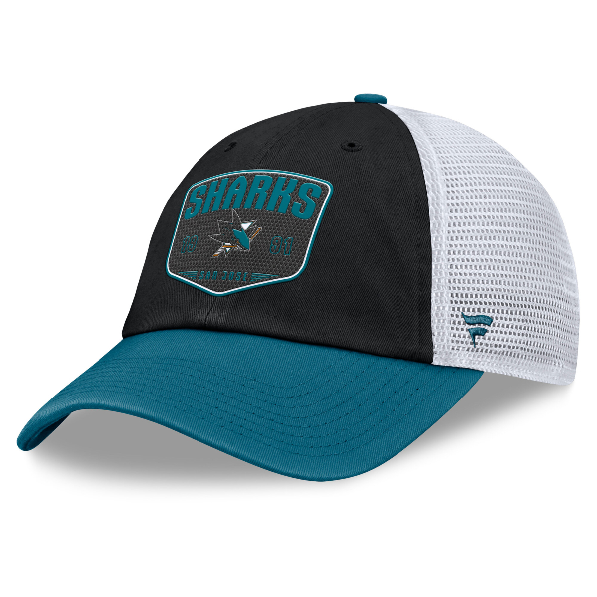 San Jose Sharks čepice baseballová kšiltovka A/CAP Structured Adjustable Meshback