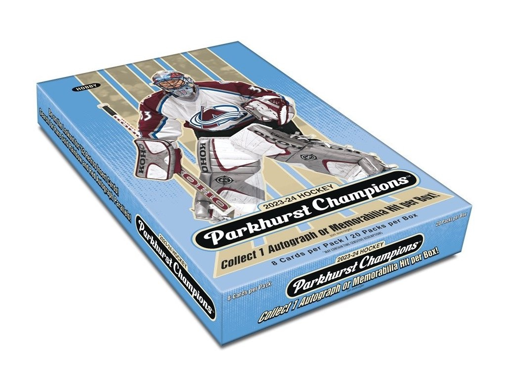 NHL boxy hokejové karty NHL 2023-24 Upper Deck Parkhurst Champions Hockey Hobby box