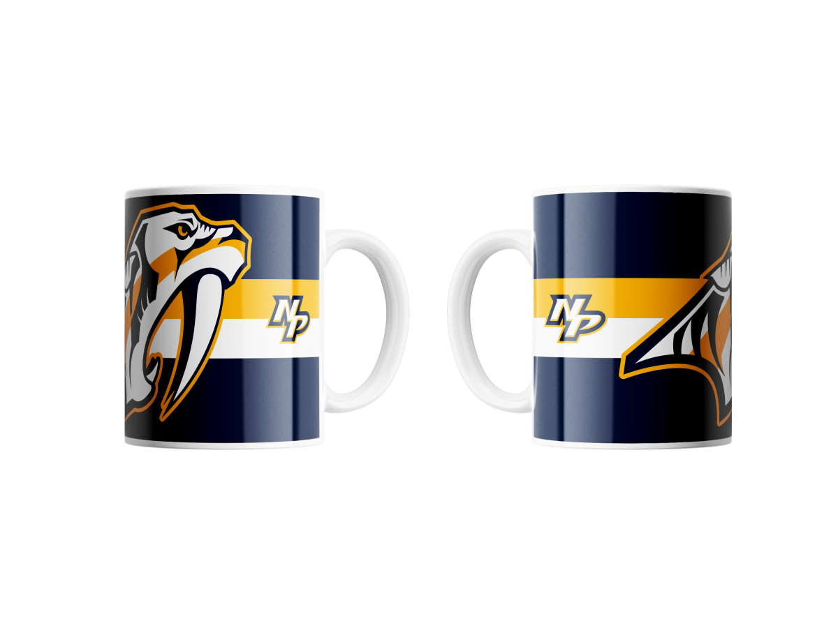 Nashville Predators hrníček TRIPLE LOGO (450ml)