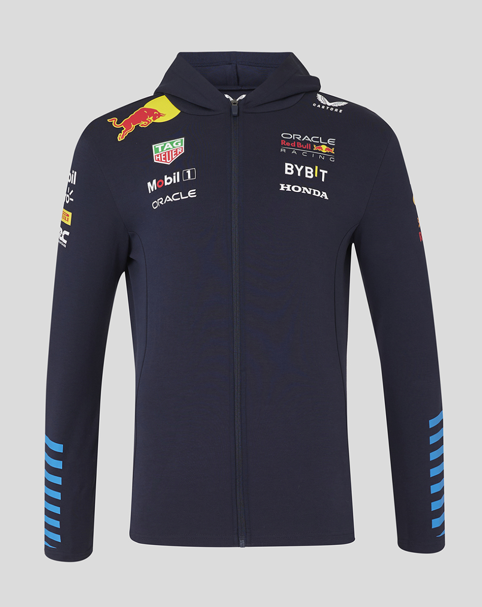 Red Bull Racing pánská mikina s kapucí Official Full zip navy F1 Team 2024