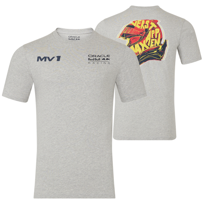 Red Bull Racing pánské tričko Max Verstappen Helmet grey F1 Team 2024