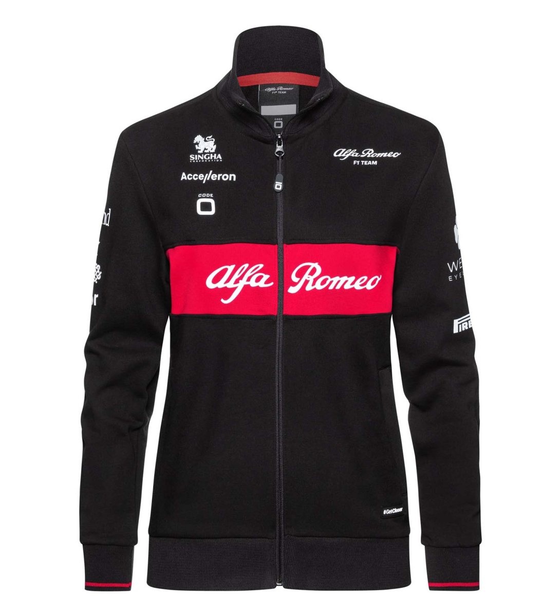 Alfa Romeo Racing dámská mikina official zip black F1 Team 2023