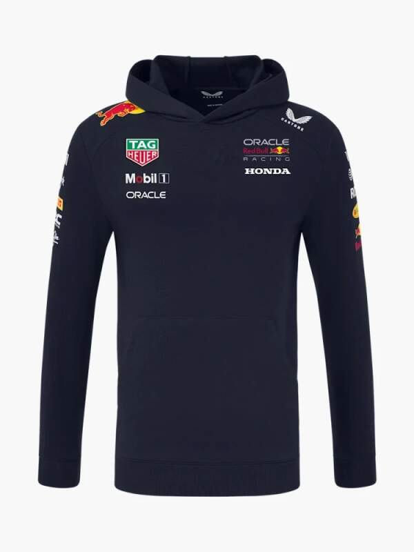 Red Bull Racing pánská mikina s kapucí official Teamline Replica navy F1 Team 2025