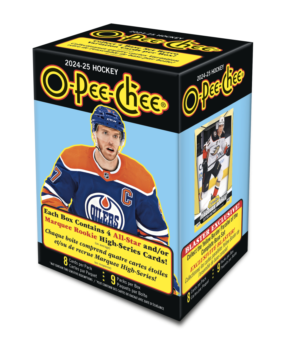 NHL boxy hokejové karty NHL 2024-25 Upper Deck O-Pee-Chee Blaster Box