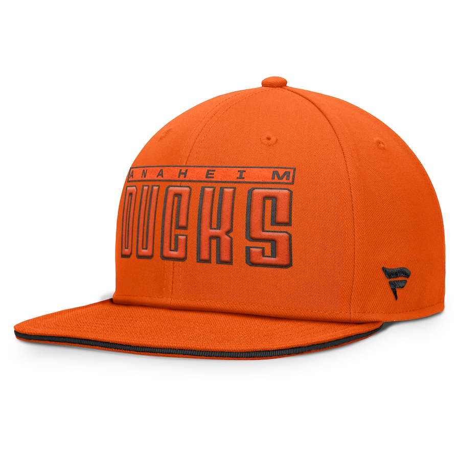 Anaheim Ducks čepice flat kšiltovka Snapback orange