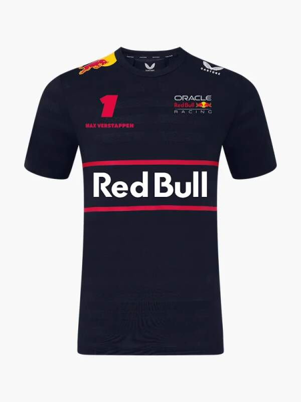 Red Bull Racing pánské tričko Max Verstappen official Teamline Replica navy F1 Team 2025