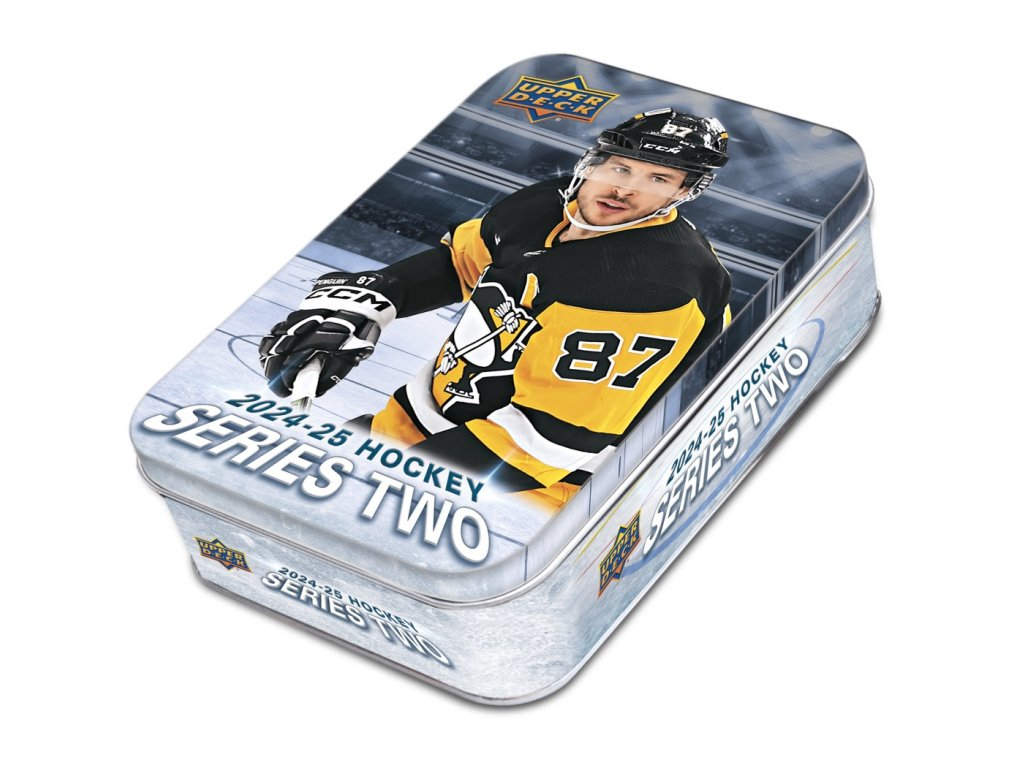 NHL boxy hokejové karty NHL 2024-25 Upper Deck Series 2 Tin Box
