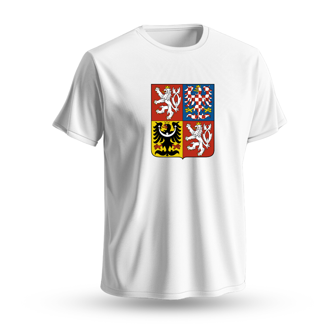 Hokejové reprezentace pánské tričko Czech republic National Emblem 2025 white