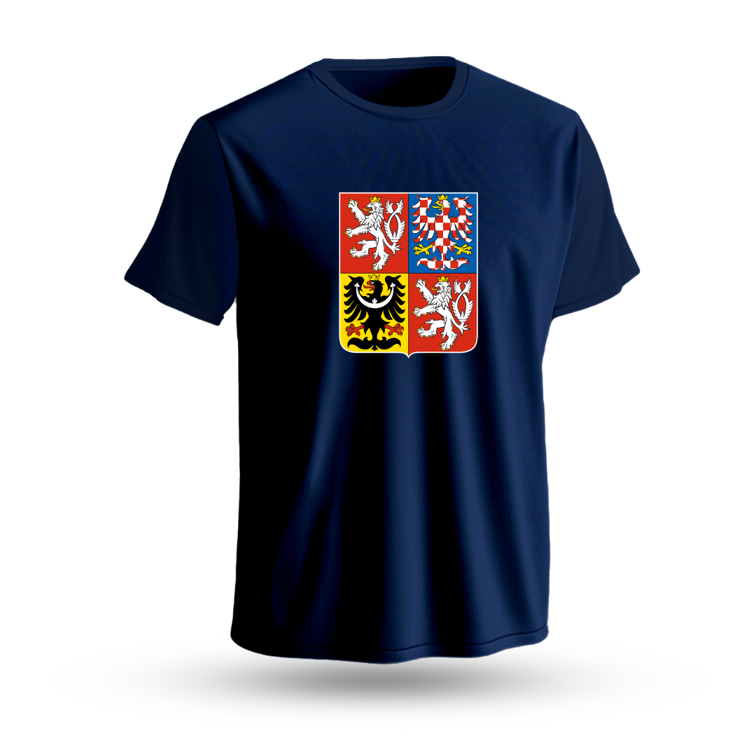 Hokejové reprezentace pánské tričko Czech republic National Emblem 2025 Navy